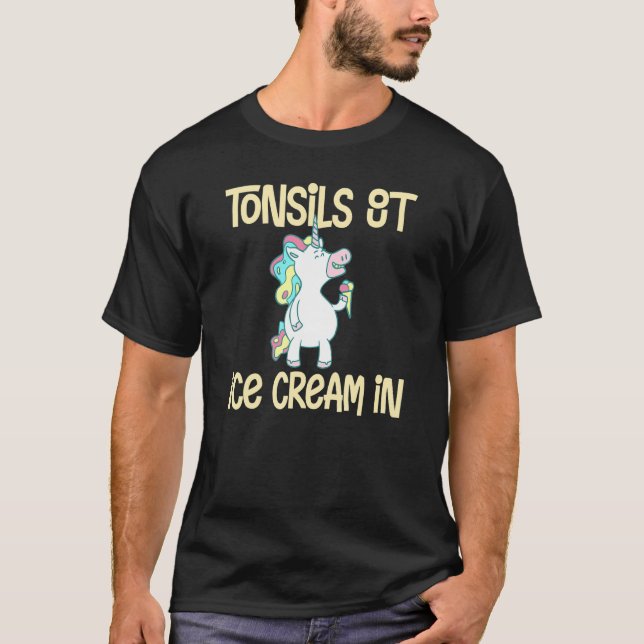 Camiseta Tonsillectomia Remoção de Tonsil Cirurgia de Recup (Frente)