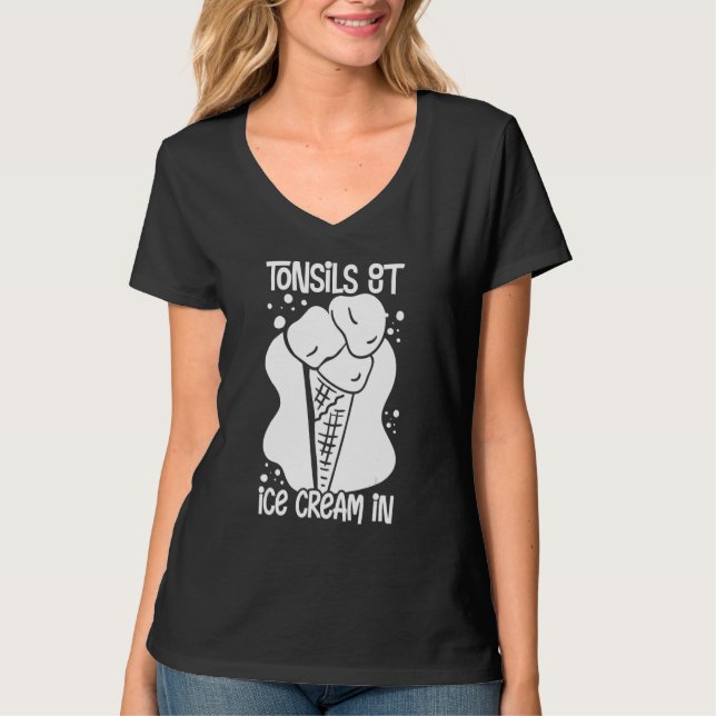 Camiseta Tonsillectomy Tonsil Removal Recovery Surgery Get  (Frente)