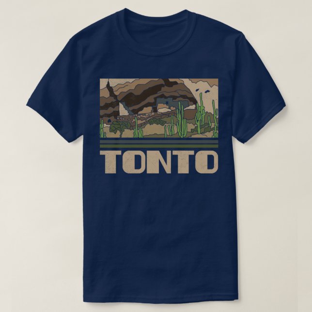 Camiseta Tonto Monumento Nacional Natureza Vintage Retro (Frente do Design)