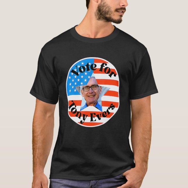 Camiseta Tony Evers for Wisconsin Governor 2022 Campaign Vi (Frente)