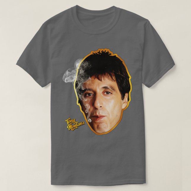 CAMISETA TONY MONTANA DOURADO (Frente do Design)