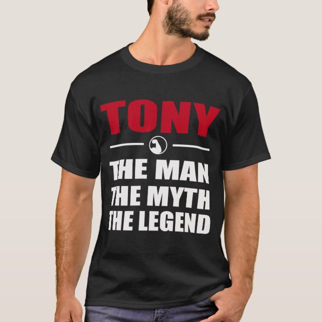 CAMISETA TONY THE MAN MYTH A LENDA (Frente)