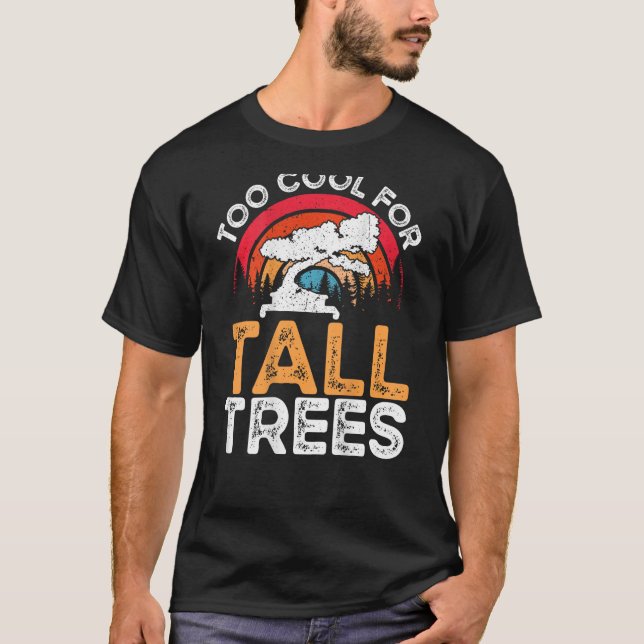 Camiseta Too Cool For Tall Trees Backprint Bonsai (Frente)