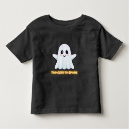 Camiseta Too Cute To Spook – Adorable Kawaii Ghost Hallowee
