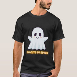 Camiseta Too Cute To Spook – Adorable Kawaii Ghost Hallowee