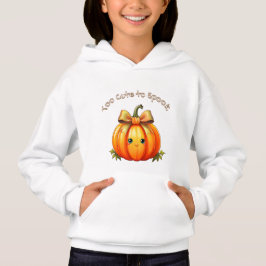 Camiseta Too Cute to Spook – Adorable Pumpkin Hoodie