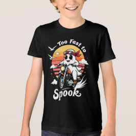 Camiseta Too fast to spook - Geist auf Motorrad