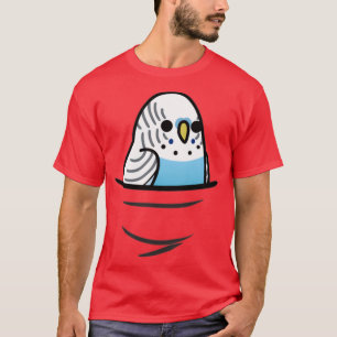 Camiseta Too Many Birds Blue Budgie