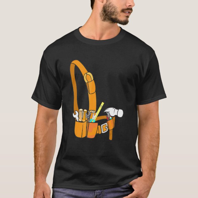 Camiseta Tool Belt Plumber Elétrico Hammer Carpenter Tec (Frente)