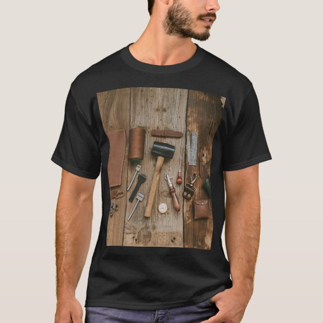 Camiseta Tools Picture Design – Crafted for the Makers (Frente)
