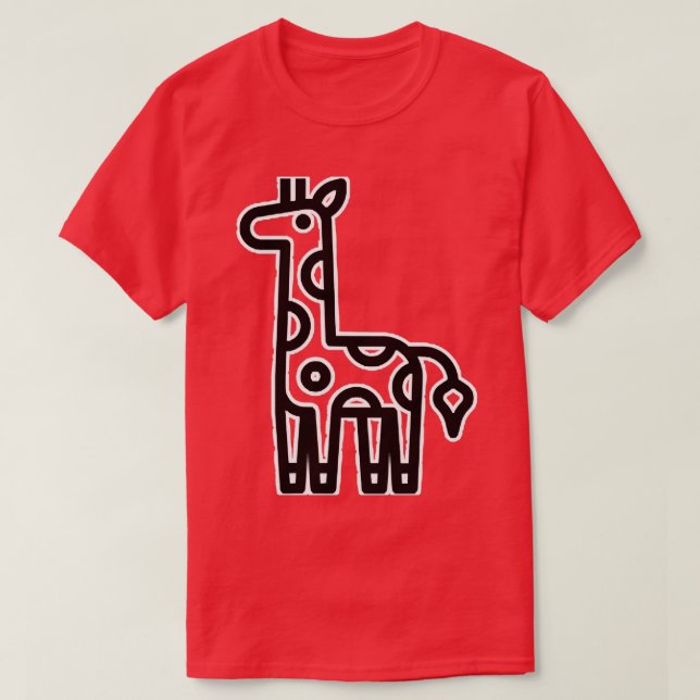 Camiseta Toon girafa girafa girafa girafas (Frente do Design)
