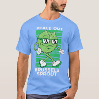 Camiseta Toon "Peace Out Brussels Sprout Cute Veggie"