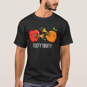Camiseta Tooty Fruity Fruta Engraçado Músico Pun Dark BG
