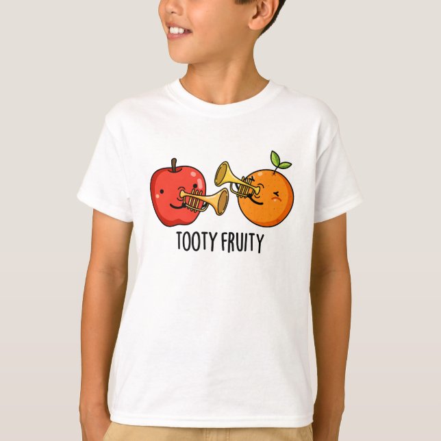 Camiseta Tooty Fruity Fruta Musical Engraçado Pun (Frente)