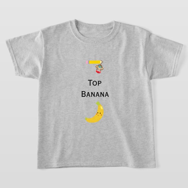 Camiseta Top Banana com macacos pendurados para cr (Postura )