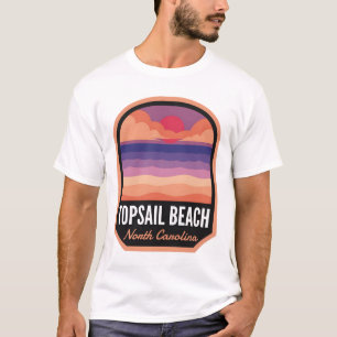 Camiseta Topail Beach NC Retro Sunset