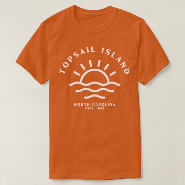 Camiseta Topail Island North olina Sunrise 2 (Frente do Design)