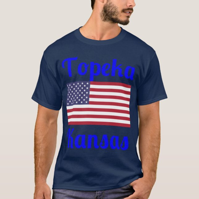 Camiseta Topeka Kansas Stylish Prints2 (Frente)