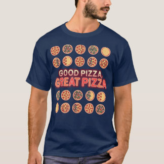 Camiseta Tópicos de pizza de Excelente de pizza boa