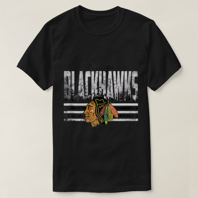 Camiseta Topo da prateleira do NHL Chicago Blackhawks (Frente do Design)
