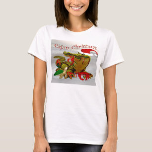 Camiseta topo de Natal santas cajun