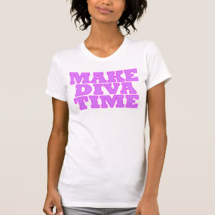CAMISETA TOPO DO TANQUE "FAZER DIVA TIME"