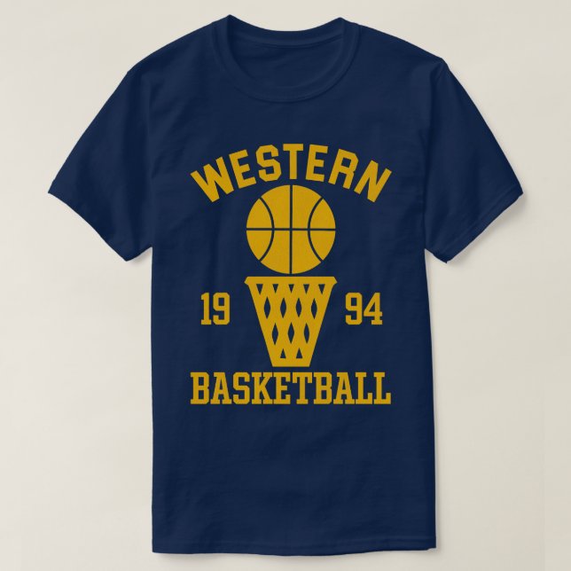 Camiseta Topo do treinamento de basquete ocidental de chips (Frente do Design)