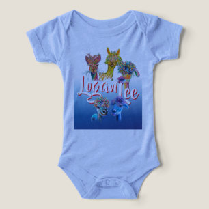Camiseta topo quirky do bebê alpaca25r