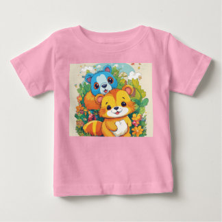 Camiseta Topo Rosa Reproduzido para Crianças