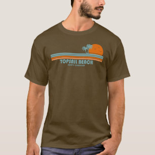 Camiseta Topsail Beach North Carolina Sun Palm Trees