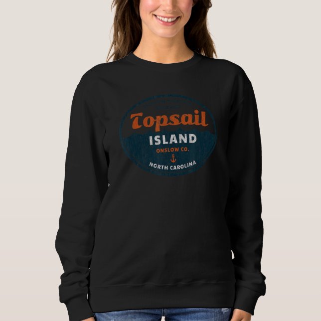 Camiseta Topsail Island  NC Summertime Vacationing Circle W (Frente)