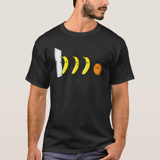 Camiseta Toque 3 Bananas 1 Funny Laranja (Frente)