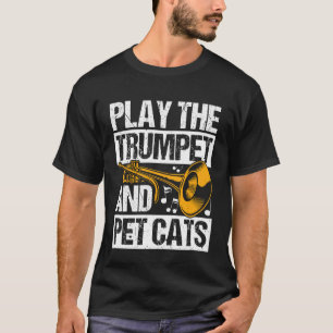 Camiseta TOQUE A Trombeta E ACARINHE GATOS Tocador de Tromb