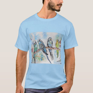 Camiseta Toque de Chave de Arte Watercolor do Watercolor do