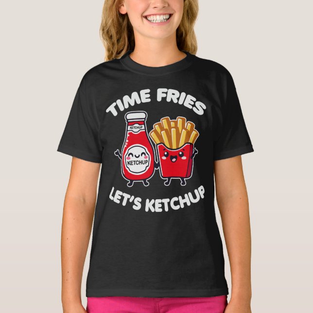 Camiseta Toque de Ketchup de Fries de Tempo (Frente)