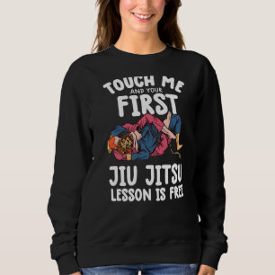 Camiseta Toque Em Mim E Sua Primeira Lição Jiu Jitsu Está L