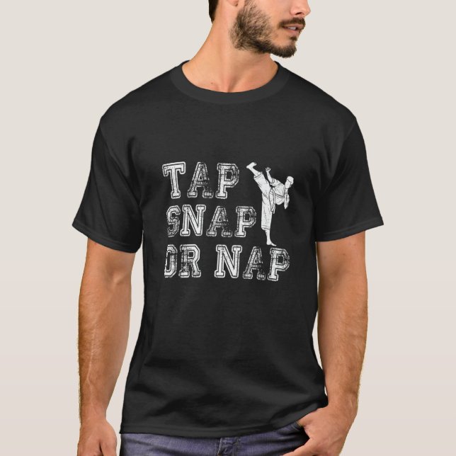 Camiseta Toque Em Snap Ou Nap Bjj Jiu Jitsu Brasileiro (Frente)
