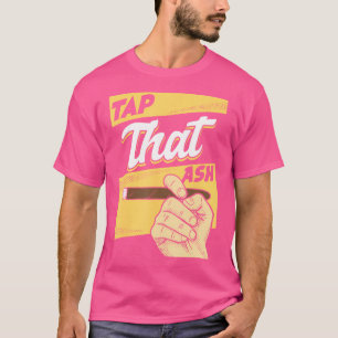 Camiseta Toque Essa Cinza Amante de Charuto Fumante