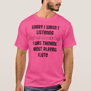 Camiseta Toque Fluti de Música Musical de Flute