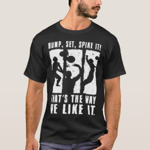 Camiseta Toque Gráfico de Volei Bola de Volei Arremesso