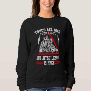 Camiseta Toque Me E Sua Primeira Aula De Jiu Jitsu É Grátis
