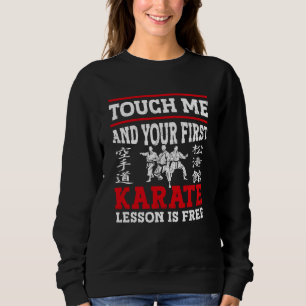 Camiseta Toque-Me E Sua Primeira Lição de Karatê É Grátis K