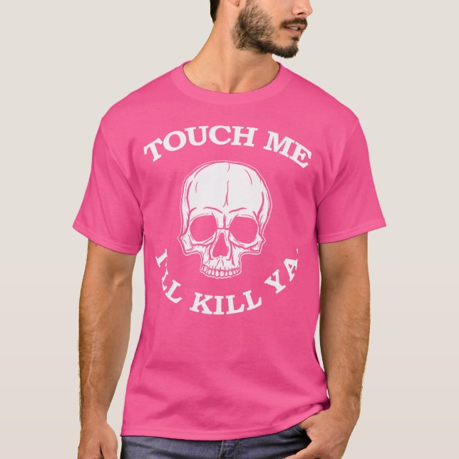 Camiseta Toque-Me Matar Ill Ya Engraçado Cabelo 80S Heavy M (Frente)