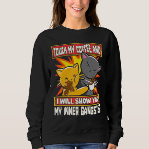 Camiseta Toque Meu Café Eu Vou Mostrar Meu Gângster Interio