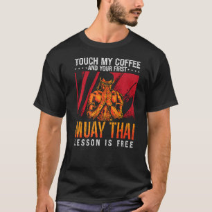 Camiseta Toque na minha mochila do café Combatendo a Mua do