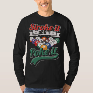 Camiseta Toque Não Cutuque  Jogador de Snooker 8 ball pool