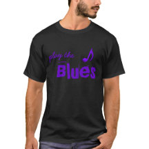 Toque o Blues Nota Musical Azul Roxo