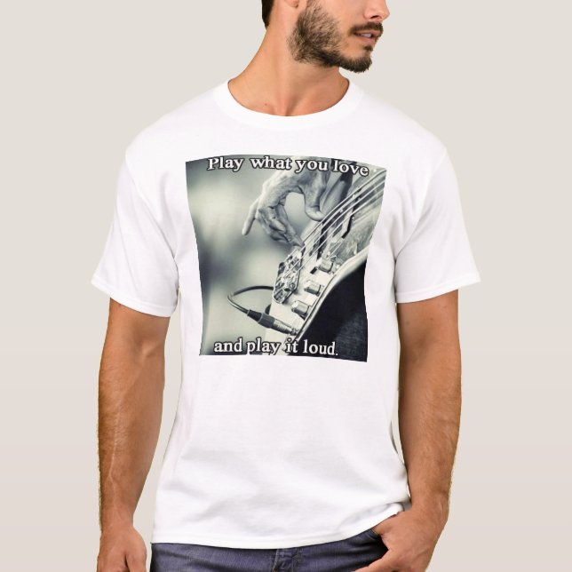 Camiseta Toque o que você ama e jogue alto (Frente)