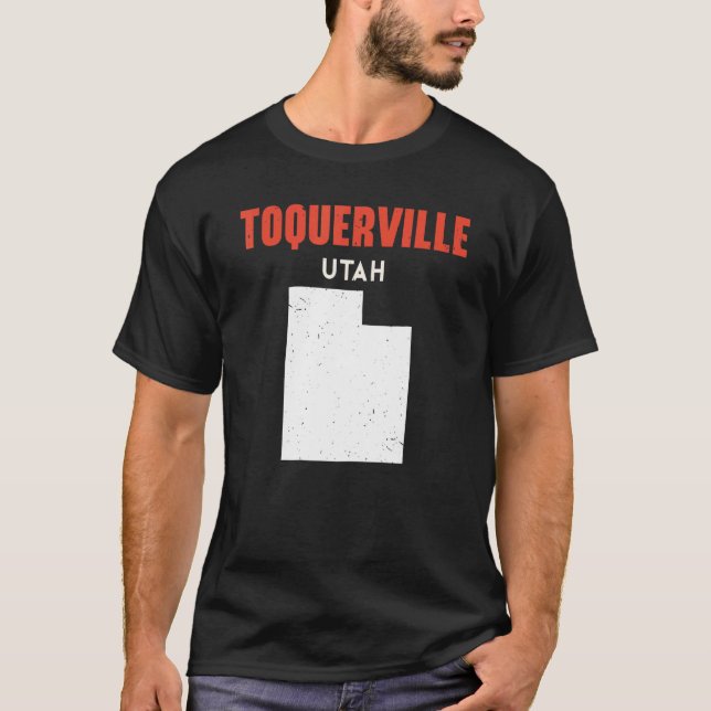 Camiseta Toquerville Utah USA State America Travel Utahan (Frente)