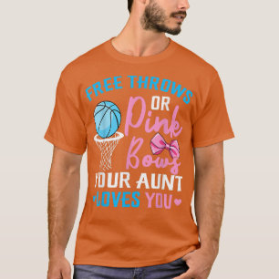 Camiseta Toques gratuitos ou Arcos cor-de-rosa A tia ama o 